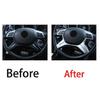 Matte Silver Car Steering Wheel Moulding Cover For Mercedes Benz ML GL 2012-2016