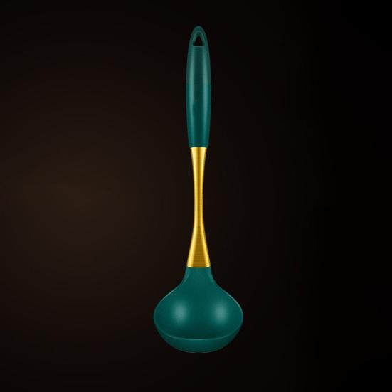 Silicone Kitchen Utensil Non-Stick Heat-Resistant Spatula Ladle for Cooking Baking Food-Grade Dishwasher Safe Cooking Tool with Hanging Hole