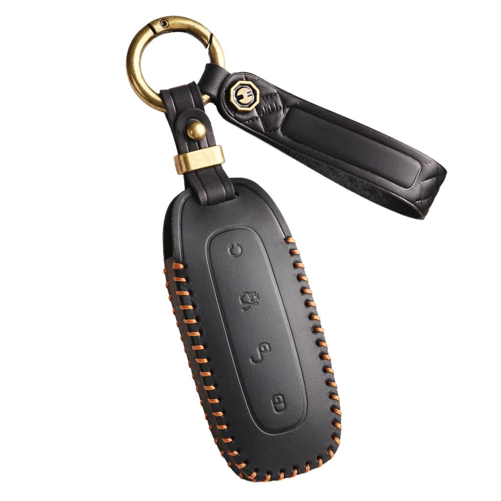 Applicable Tengshi D9 Key Cover Dm-I Case Ev Tengshi D9 Special Car Key Bag Buckle Genuine Leather Men
