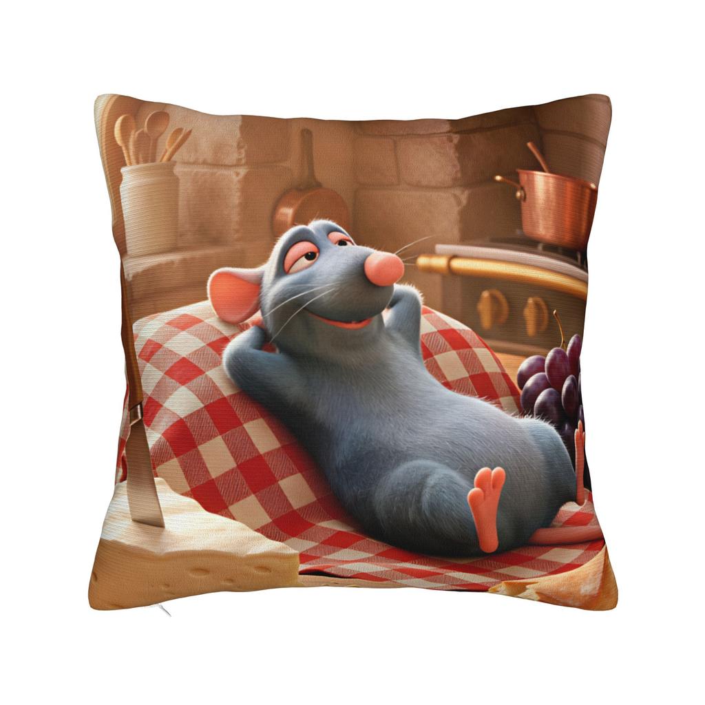 Pillow Cover Ratatouilles Graphic Cushion Cover Cute Funny Pillow Case For Sofa Car Home Decor Pillowcases