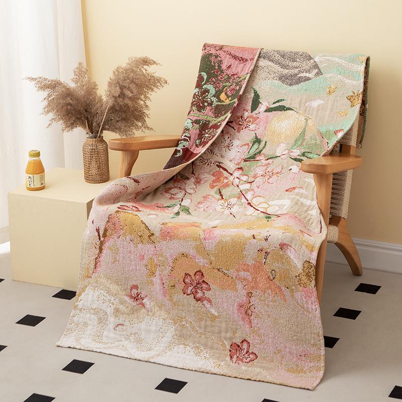New Soft Ethnic Style Sun God Cotton Bath Towel - Skin-friendly & Absorbent