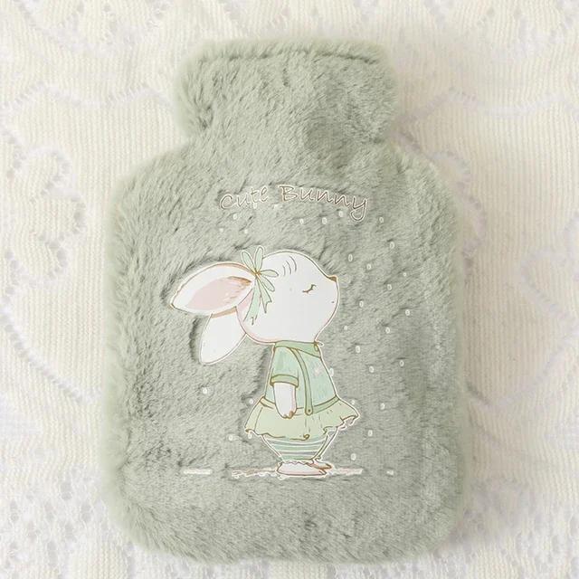 250ML Cute Hot Water Bottle Bag Girls Plush Shoulder Hand Warmer Heat Pack Cute Warm Water Bag Hand Warmer Hot Water Bottle Bag
