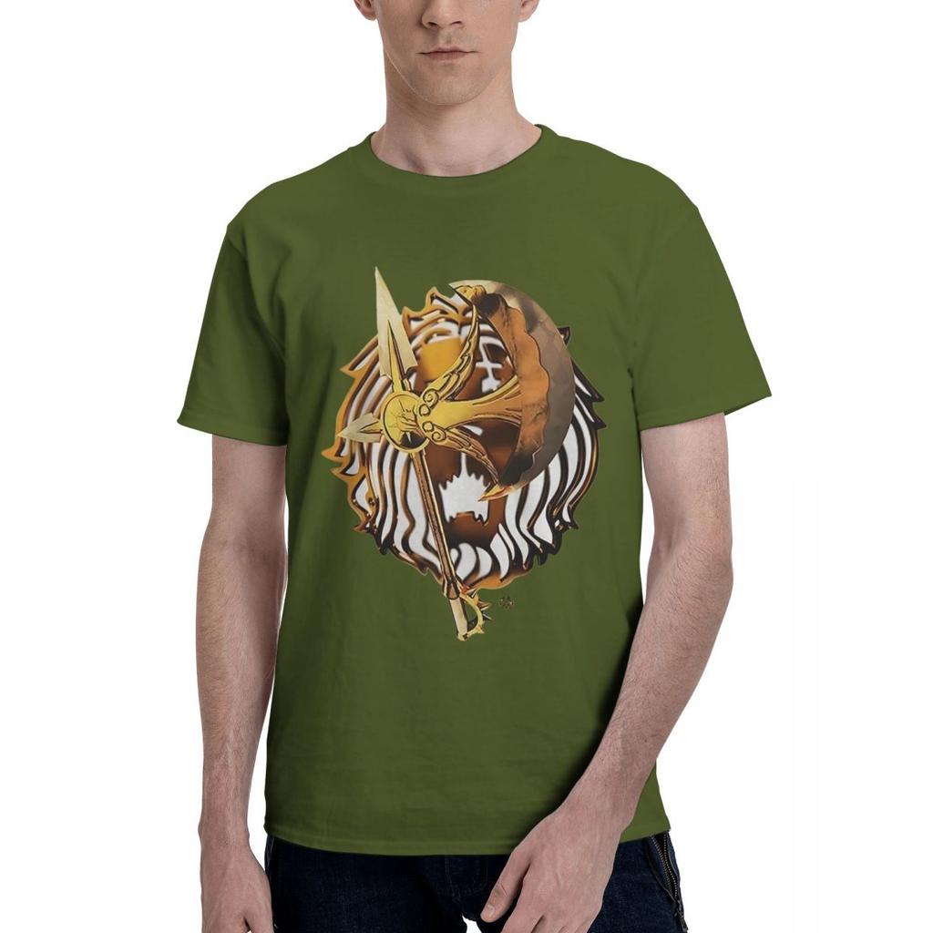 Sieben Todsünden Escanor Axt Rhitta Grafik 100% Baumwolle Lässig Atmungsaktiv Bequem Oberteil Herren Designer Kleidung Grafik T-Shirt