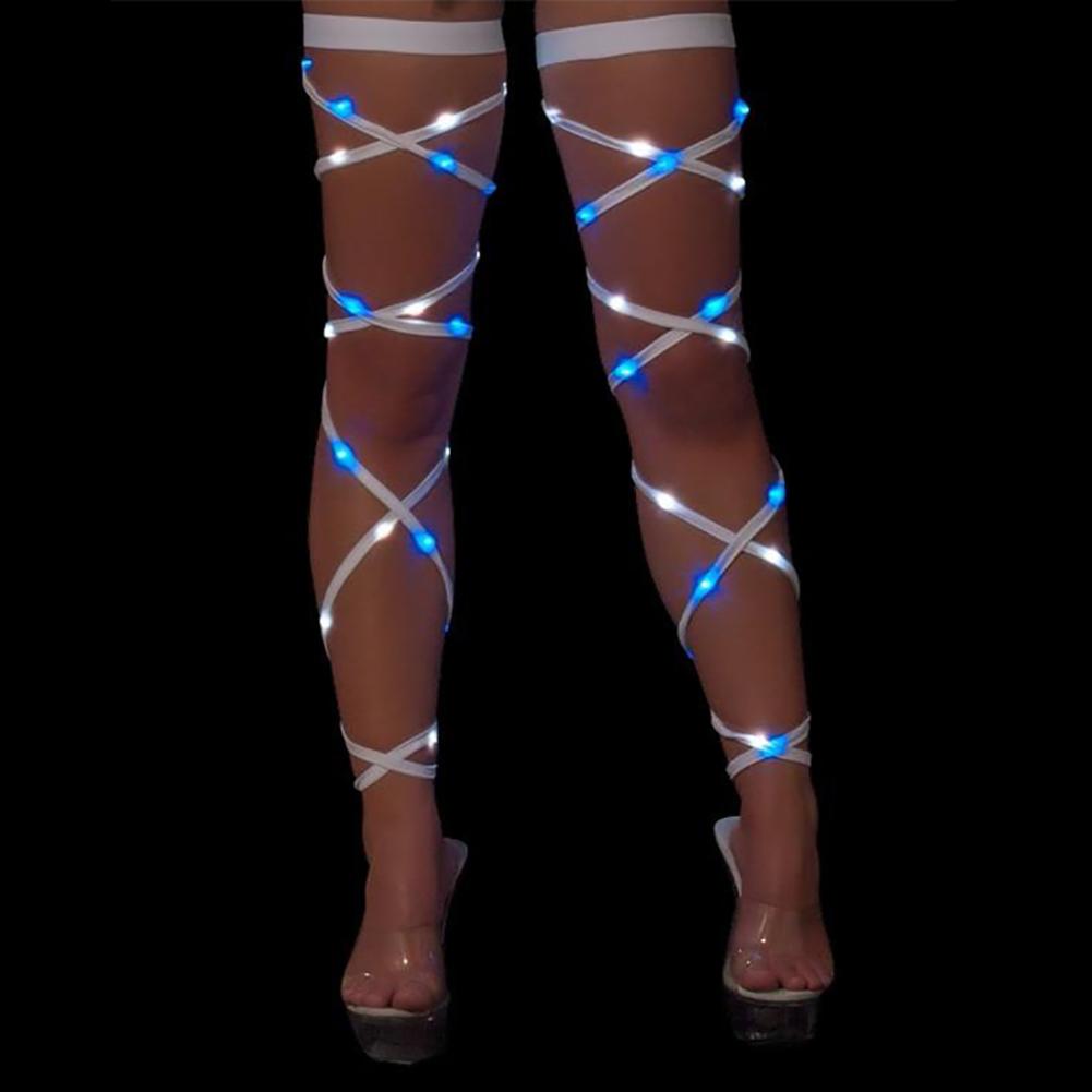 

1 Pair Halloween Colorful LED Strings Luminous Light Stockings Legs Party Show Decoration colorful #1