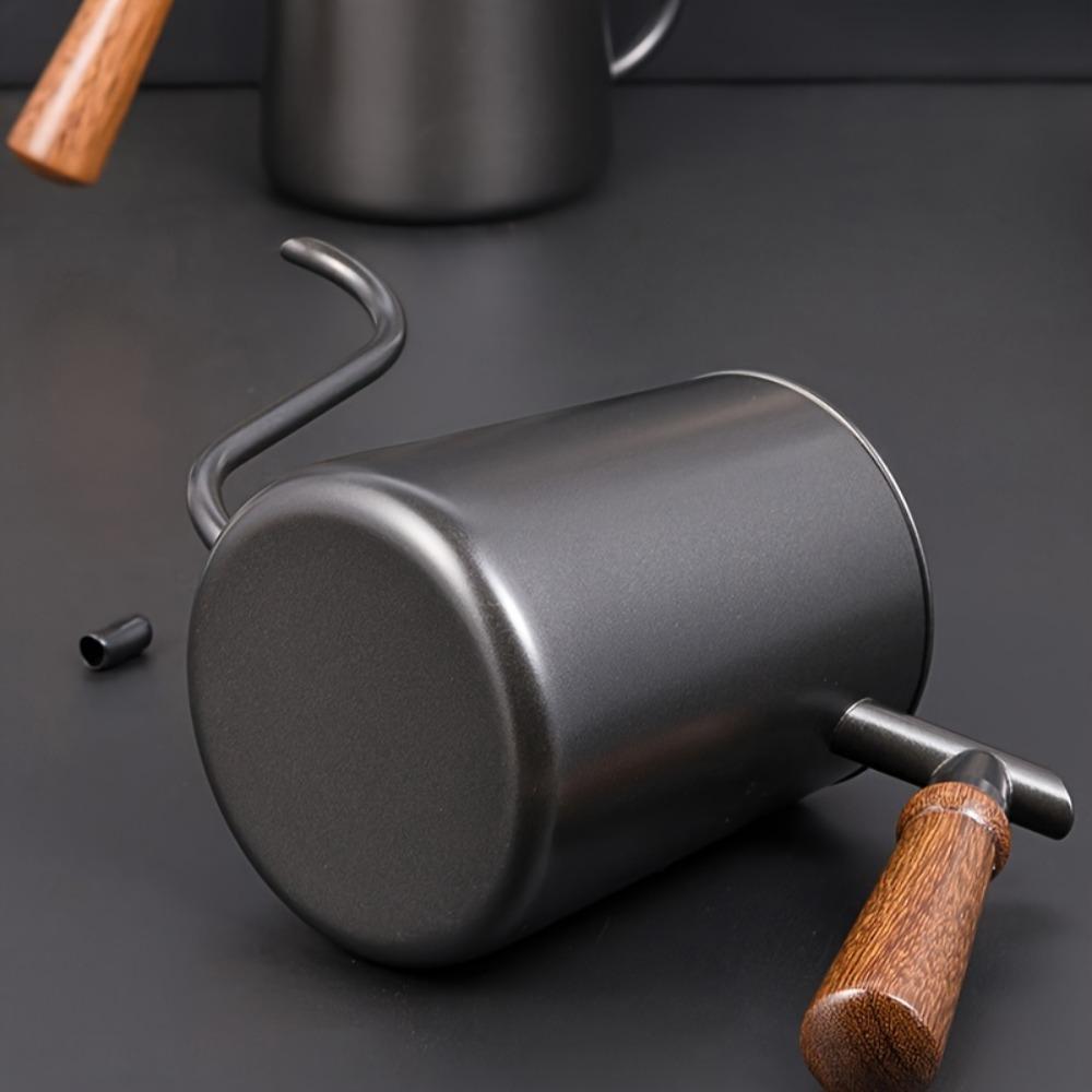 304 Edelstahl Pour-over Kaffeekanne Tropföffnung Handbrüh Kaffeekessel Barista