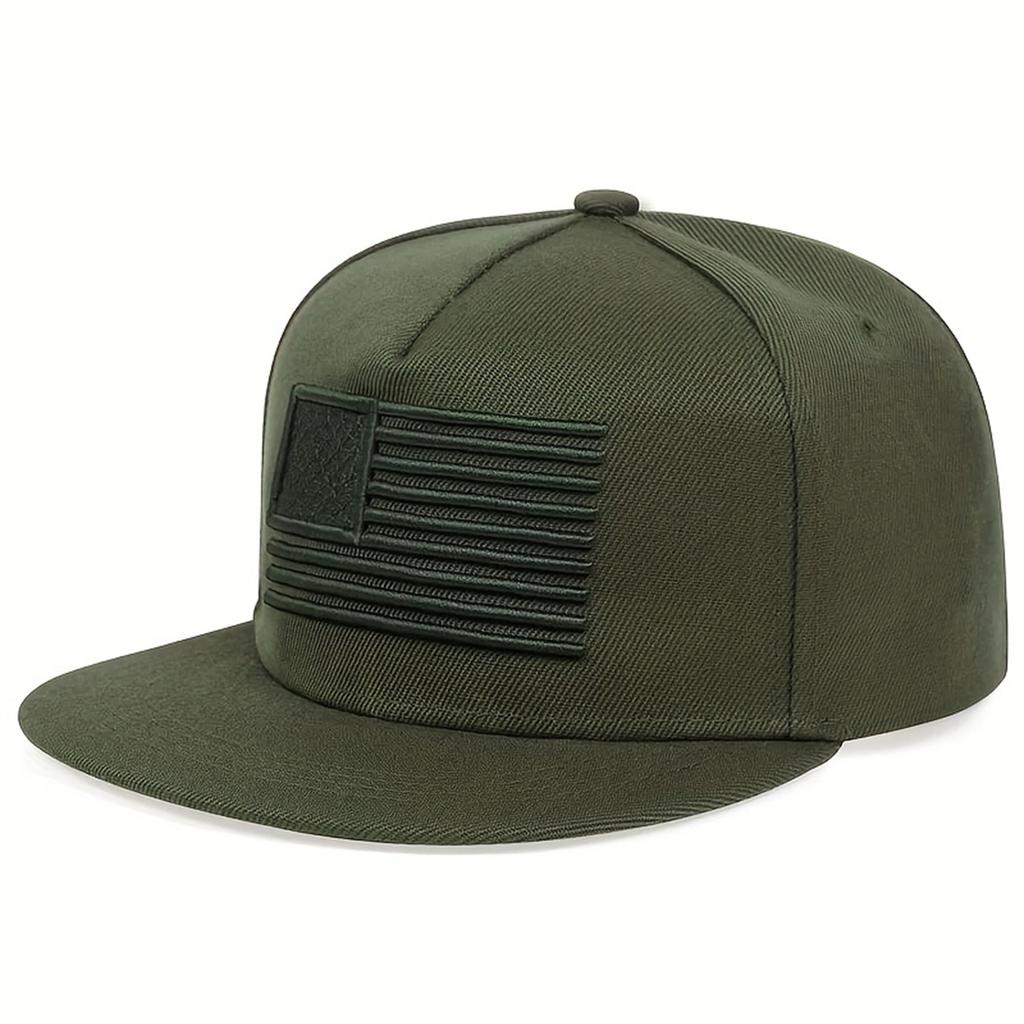 1Piece Unisex Us Flag Embroidered Hip Hop Urban Street Style Hat Outdoor Adjustable Sunscreen Leisure Hat Spring Autumn Travel Beach Vacation