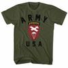 Army US Airborne Military Green Adult T-Shirt