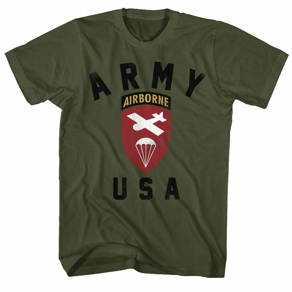 

Army US Airborne Military Green Adult T-Shirt M