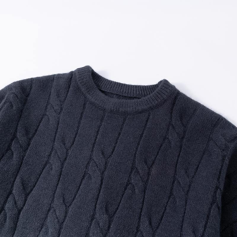 2025 Autumn Men Patchwork Sweater Men Loose O-Neck Knit Jumper Pullover Men Casual Contrast Color Sweaters Male Harajuku Pullover