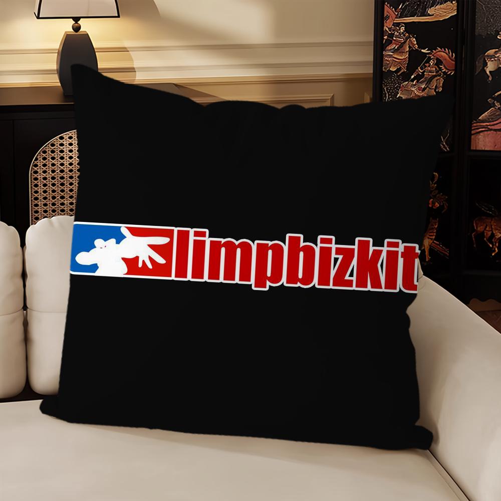 Rock Band Limp Bizkit Music Pillow Case Sofa Living Room Bedroom Headboard Backrest Cushion Square Cushion Nap Time