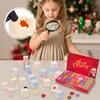 Countdown Calendar Christmas Advent 24 Boxes Natural Crystals Stone Digging Theme Holiday Party Favors for Girls Boys Kids