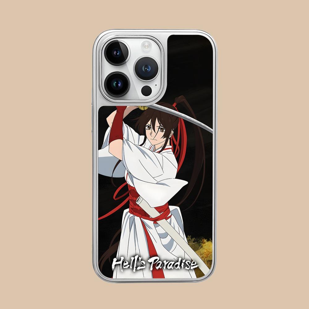 Hell s Paradise Sagiri Phone Case for iPhone 17 16 15 14 13 12 11 Air Pro Max Plus Electroplated Silver Cover iPhone 11