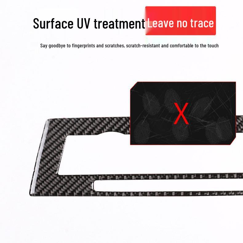 Autocolant din fibră de carbon pentru gura de ventilație pentru BMW Seria 5 F10 528/525li 2011-17 Consolă