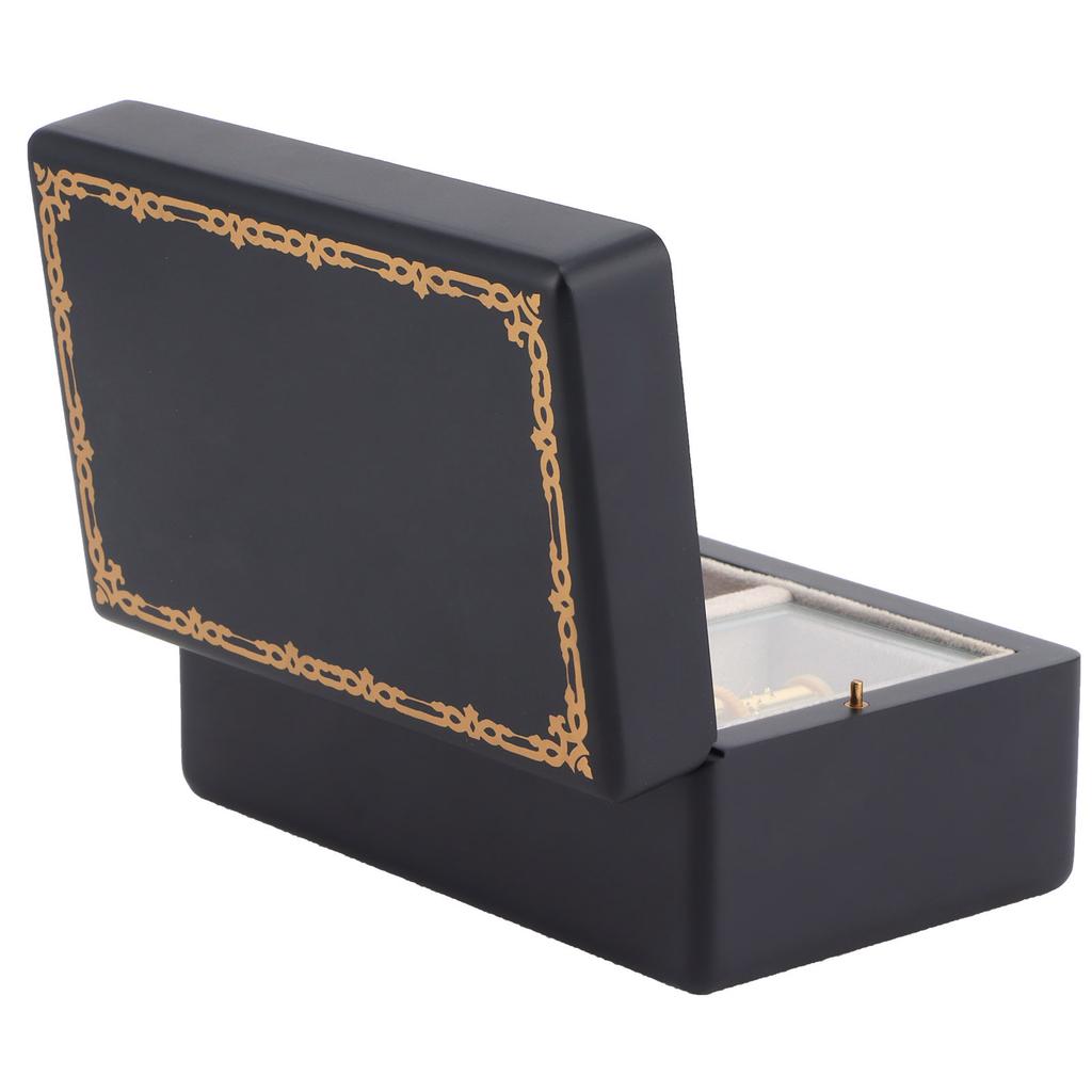 Pozytywka Innowacyjne Drewniane Pudełko Muzyczne do Przechowywania Biżuterii Ozdoba na Biurko Prezent Urodzinowy