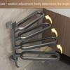 Plastic Swivel Towel Holder Punch Free Bath Towel Storage Rack Practical Towel Hanger  Bathroom