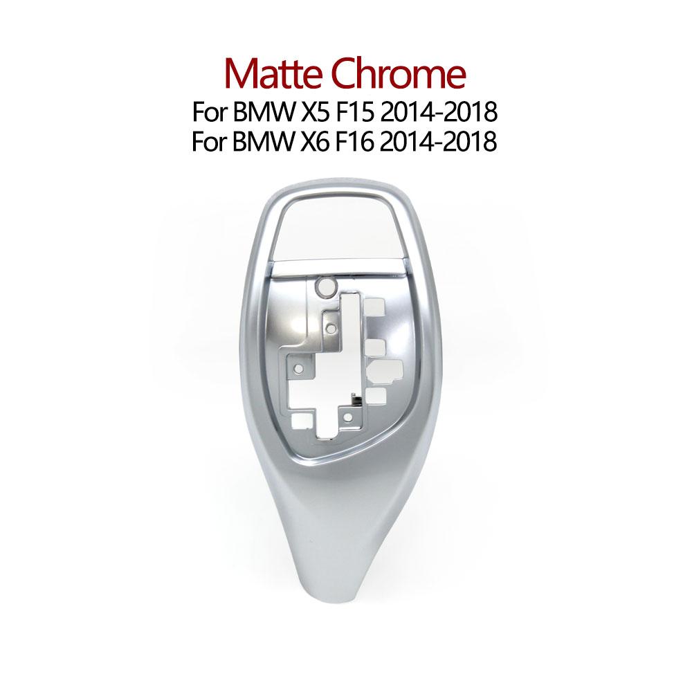 LHD RHD Car Interior Automatic Gear Shift Knob Selector Lever Cover For BMW X5 X6 F15 F16 2014-2018 61319346827 61319346823