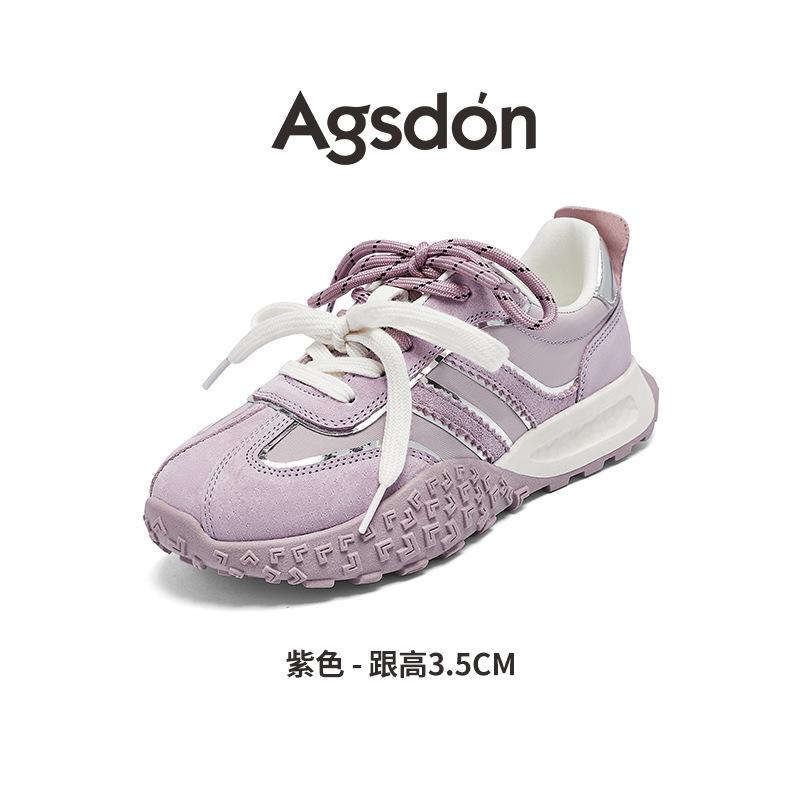 Purple ballet training shoes winter new casual Forrest Gump shoes dopamine sports dad shoes 35