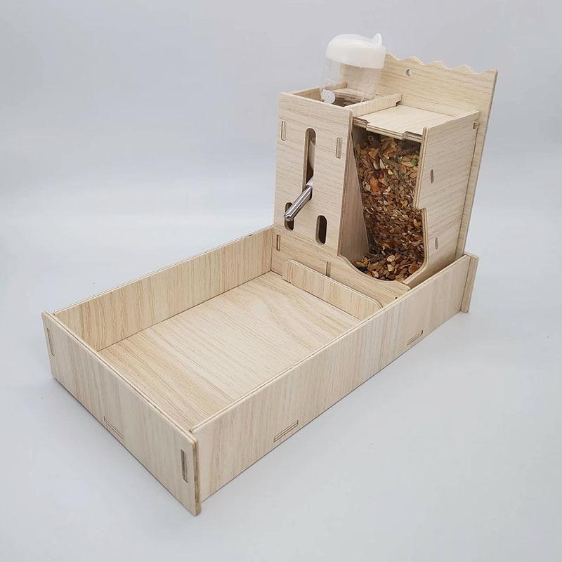 Small Hamster & Sugar Glider Hideout: Cozy Villa for Pet Nests, Bedrooms & Landscaping