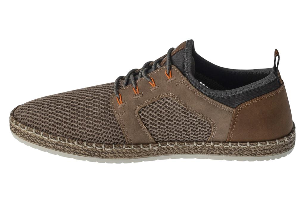 Rieker Shoes B5252, Mens brown Half shoes