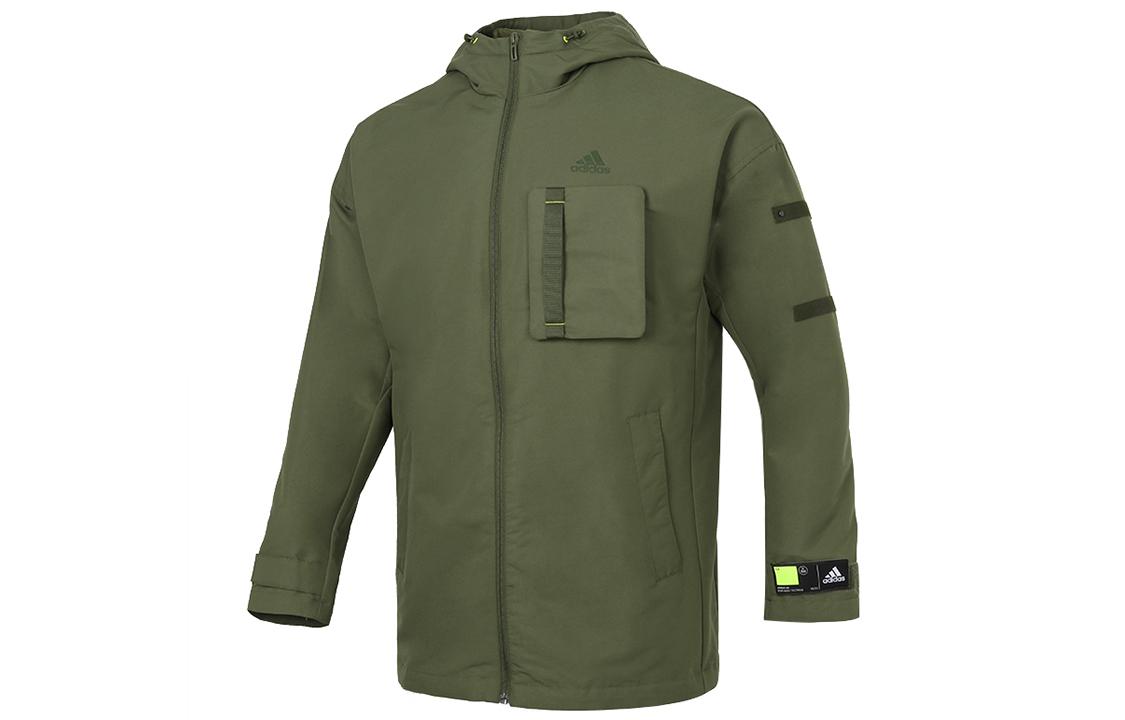 Adidas Jackets Men s Green Hooded Moderate Other GP0990 M