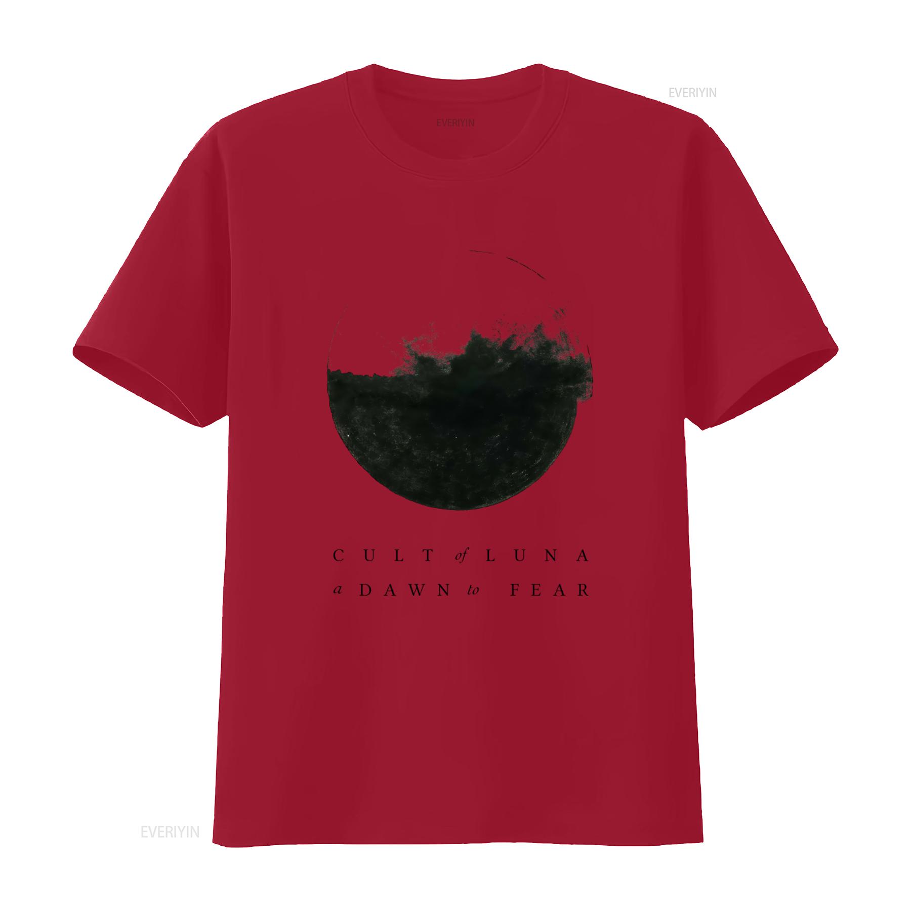 Mens Cult Of Luna a Dawn to Fear Print T Shirt XX Large vintage Washed Stretched Top For Everyday Wear Breathable fashion S