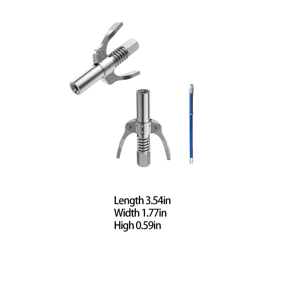 Grease Tool Coupler Detachable 690Bar Handheld Leakproof Rubber Sealing Ring Replacing M6/M8/M10/M12/M14 Nozzle Tools