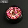Mixed Colorful Pearl Willow Ding Jewelry with Irregular Small Beads Sparkling Nail Art Decoration DIY Mermaid Nails Products Set