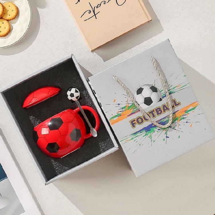 Kreativer Fußball-Form Trinkbecher 14oz Keramik-Fußballbecher Für Partys DekorationUnd Sammlerstücke