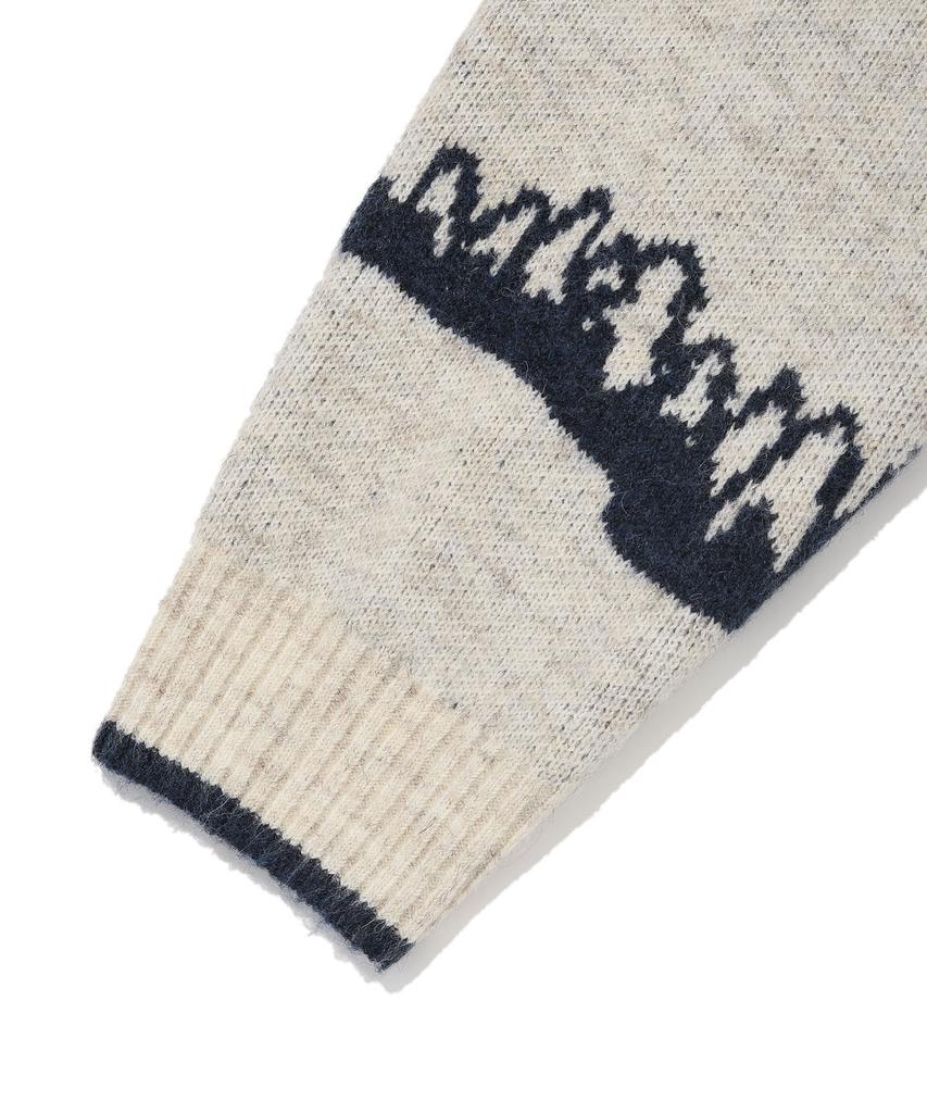 WACKY WILLY Women'S Jacquard Graphic Pullover Oatmeal