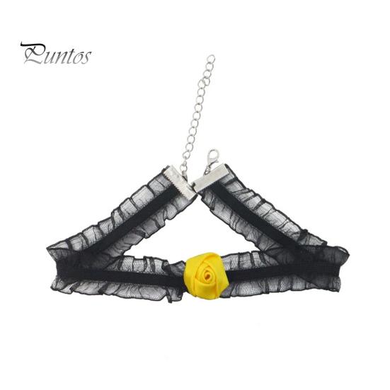 Lightweight Festival Headgear Halloween Spider Web Headband, Black Lace Choker Collar with Rose, Wizard Costume Headband Accessory for Women