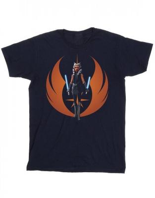 Camiseta masculina Clone Wars Ahsoka Rebel Pose