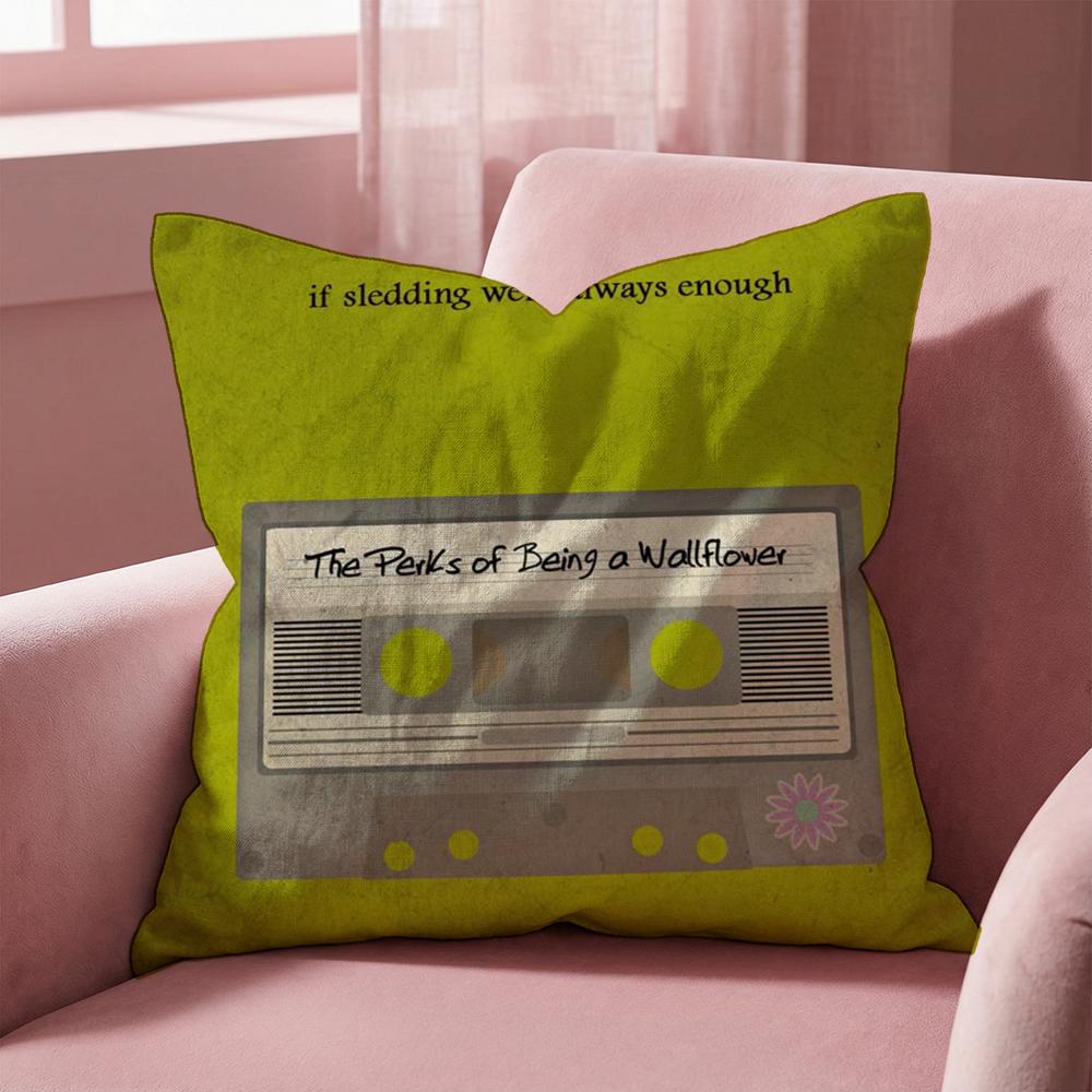 TV Being A Wallflower Cushion Cover Multi-Scene Pillow Cover for Home & Car - Reversible, Soft & Durable for Daily Use