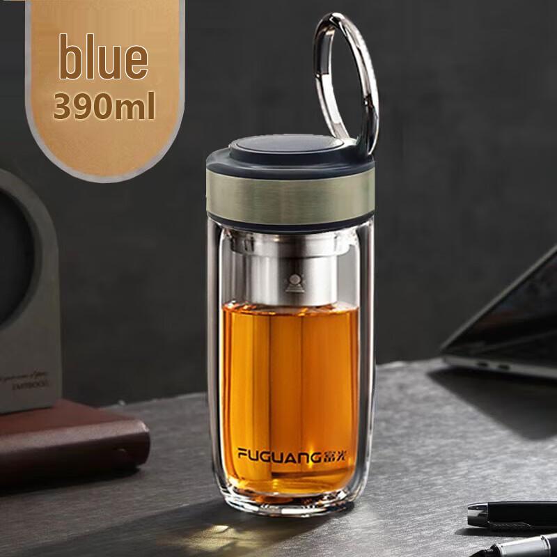 FUGUANG Double-Layer Borosilicate Glass Cup with Handle