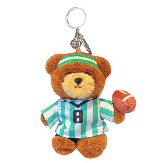 

Спортивный медведь брелок плюшевая подвеска для сумки рюкзака милый плюшевый шарм подарок для друзей автомат для захвата висит повседневные аксессуары C