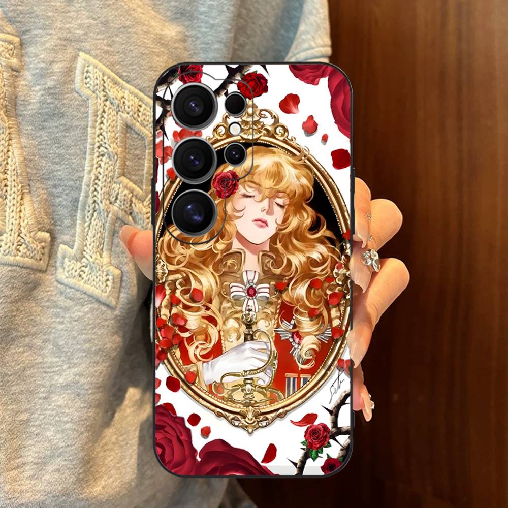 Rose Of V-Versailles Lady Oscar Phone Case For Samsung S 24 Fe 25 Ultra Plus 20 Lite 21 30 22 23 24 22 Ultra 5G Fundas