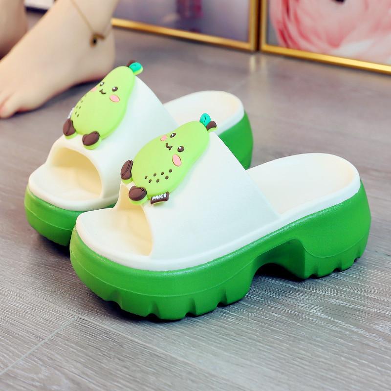 Mode Skor Gummi Tofflor Tofflor Kvinnor Plattform Slides 2025 Massage Sommar Platta Damskor Tofflor Kvinnor Sommar Slides Plattform