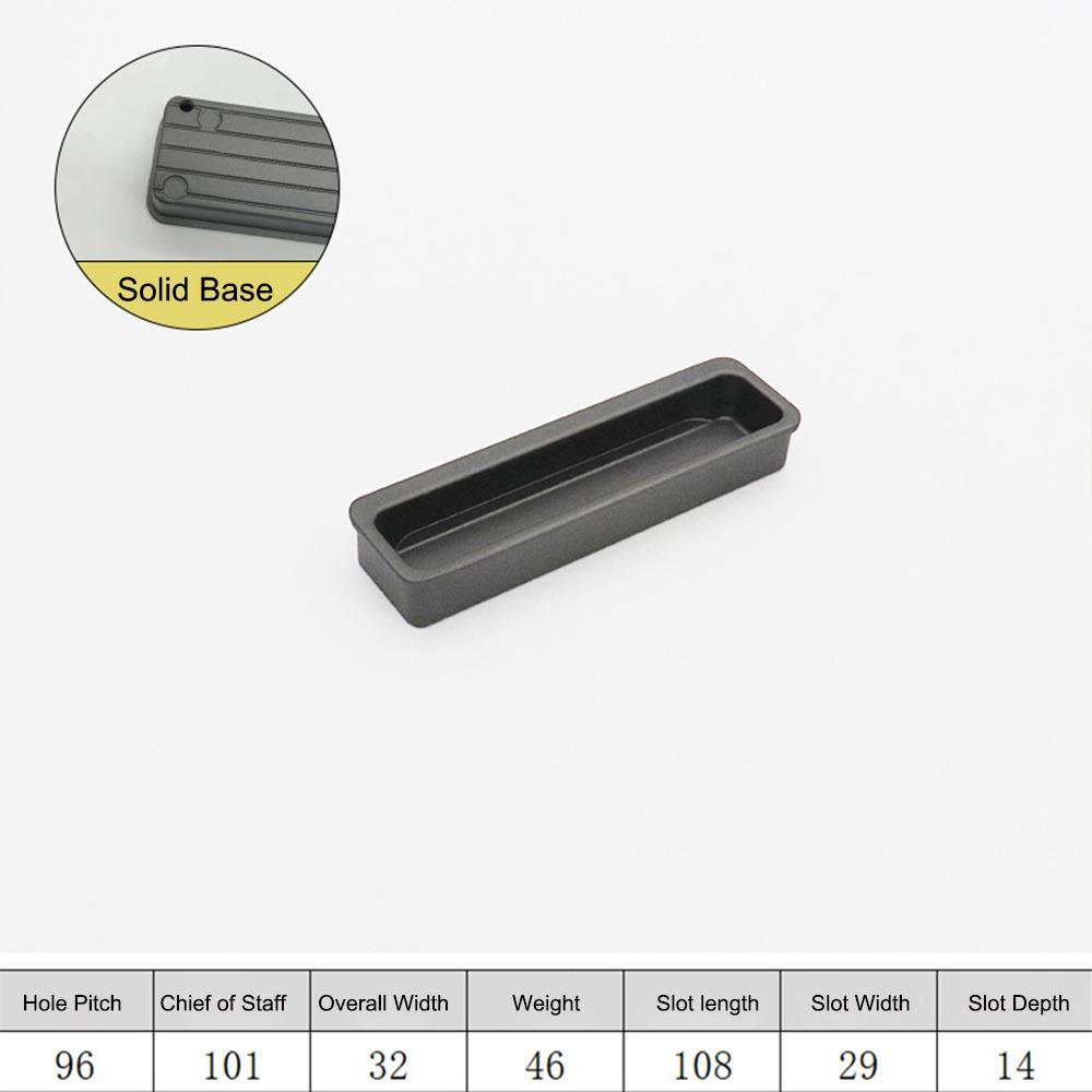 Aluminiumlegierung Eingebauter Schranktürgriff Multifunktional Gold Schwarz Grau Eingelassener Griff Möbelbeschläge Einbau-Design