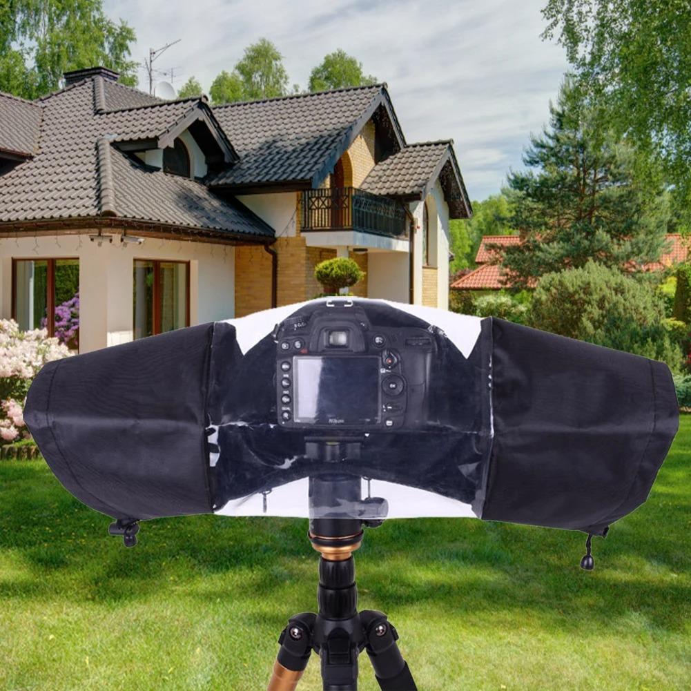 Universal Waterproof Camera Rain Cover For Dslr/mirrorless, Anti-fog Windproof Protective Raincoat For Canon Nikon Sony, Professional Weather