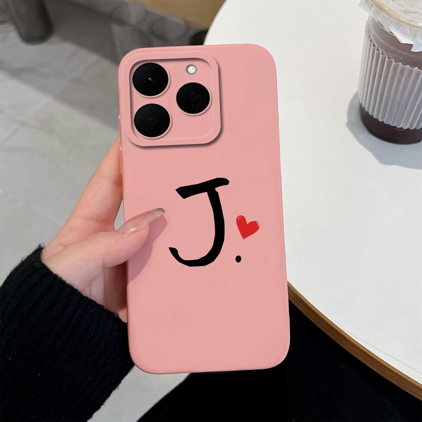 26 Letter Pattern Phone Case For Oppo Realme 15T 15X 14T 14X 16 15 14 13 Pro Casing Soft Matte Silicone Professional Anti Fingerprint Protection Cover