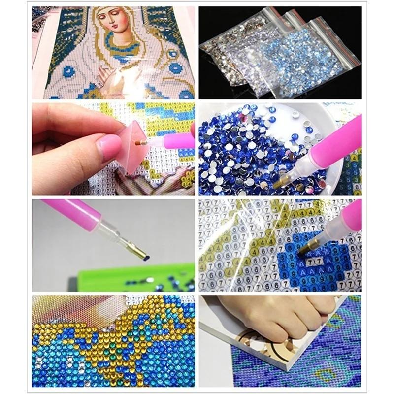 New 5D DIY Handmade Creative Diamond Painting Crystal Orthodox Icons Figurine Decorative Cross-stitch Fashion Religion Paintings