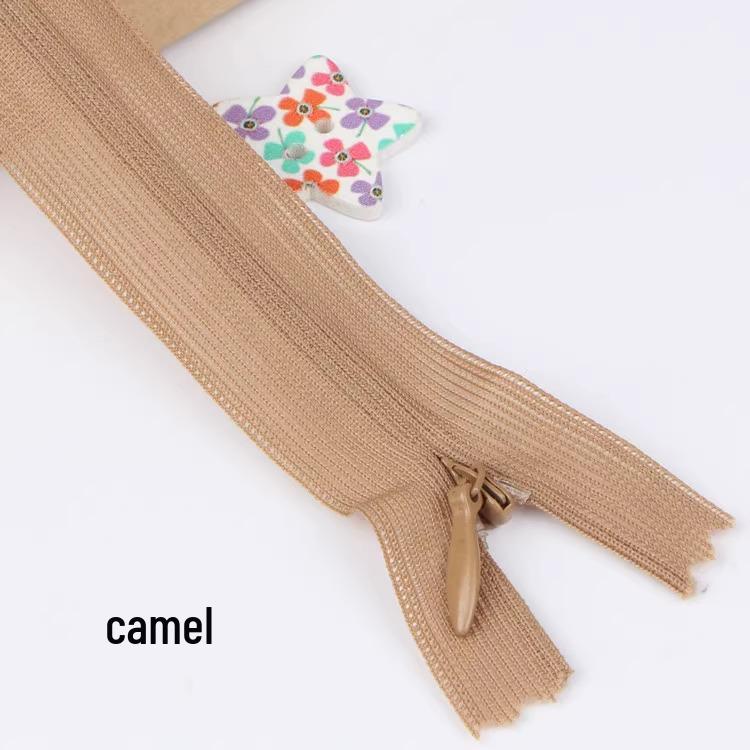 Sanli Unsichtbarer 25cm Kleid- & Kissen-Reißverschluss mit geschlossenem Ende