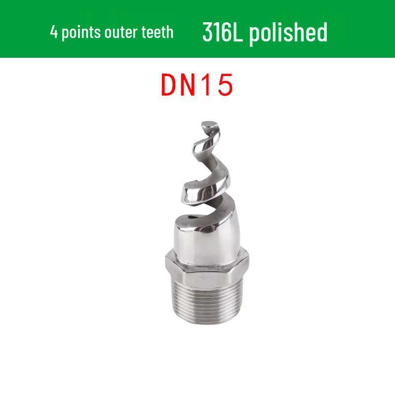 Stainless Steel Anti-Clog Spiral Spray Nozzle for Cooling Tower & Fire Protection