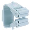 Broom Holder Wall Mounted Mop Storage Rack Clamp for Bathroom Kitchen Garden Light Green