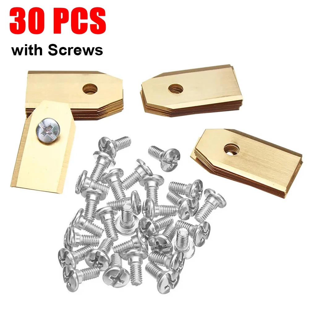 18-90 Stück Rasenmäher-Messer-Set Edelstahl-Rasenmähermesser-Set 0,7 MM Scharf für Husqvarna Automower/Gardena Rasenmäher