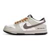 Nike Dunk Abrasion Resistant Abrasion Resistant Low top Skateboard Shoes Unisex White Brown HF5441-100(Team189-)
