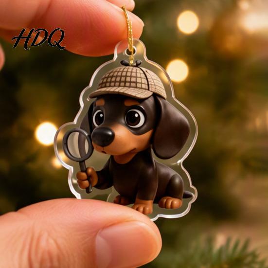 Unique Christmas Collectibles 2026 Dachshund Advent Calendar 24 Days Dog Collectible Set Pcs Collector Items 2D Acrylic Holiday Figures Countdown