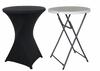 Tablecloth Cover Cocktail Bar Table 80 Black