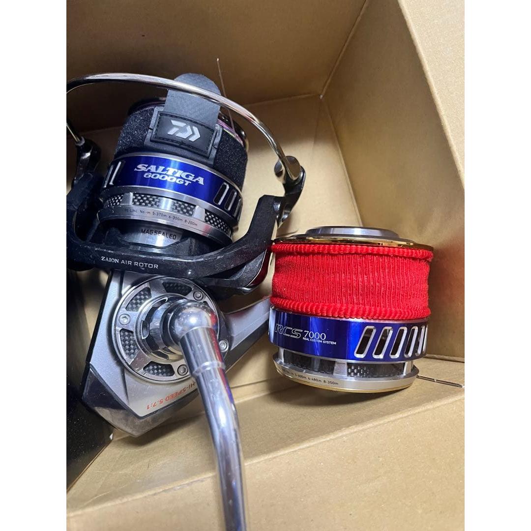 Used Daiwa SALTIGA 6000GT RCS 7000 with spool