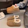 Mao Mao Birkenstocks Fashion Season Thickened Snow Boots Piled Cotton Shoes Loafers Beanie Platform