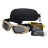 3 Lens Protective Goggles Sport Goggles Men Tactical Sunglasses clear Glasses